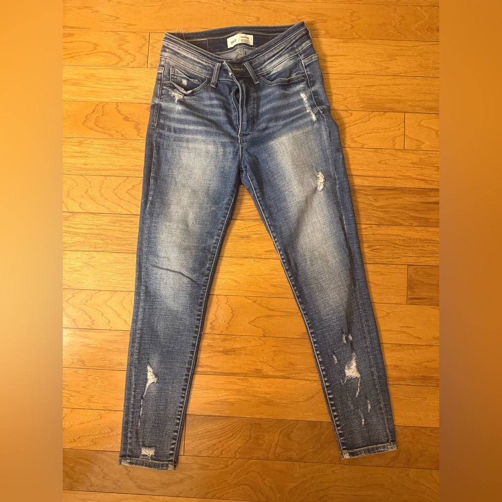 BKE- Parker. Women's Distressed Ankle Skinny Jeans - perfect for petites!